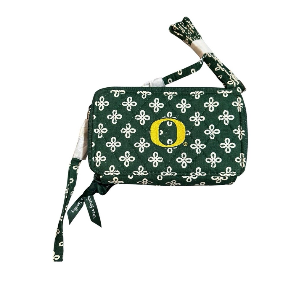 Vera Bradley Collegiate RFID All in One Crossbody Bag - Oregon Green NWOT